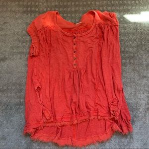 Free People Flowy Tunic Tee